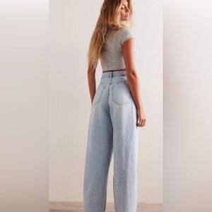 Free People Blue Bell Wide Leg Jean